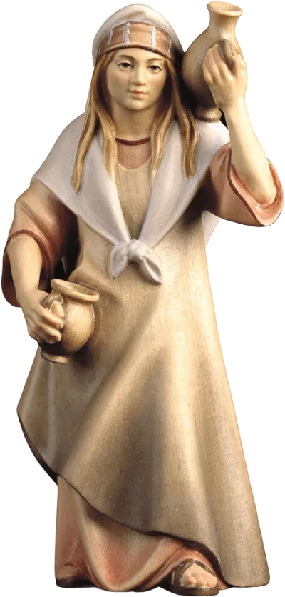 Woman with Jugs – nativity figure by ULPE Wood Art