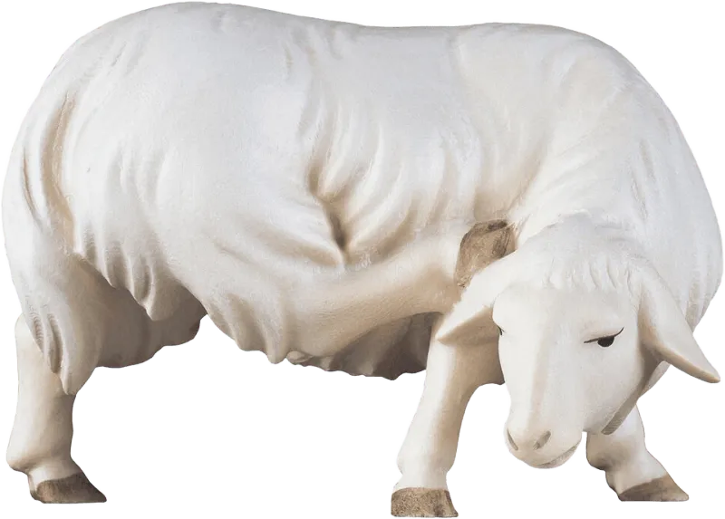 Rasping Sheep – nativity figure by ULPE Wood Art