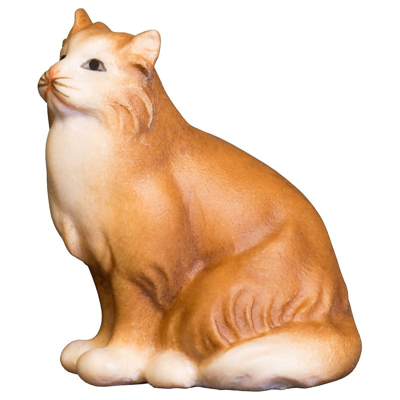 Sitting Cat – nativity figure by ULPE Wood Art