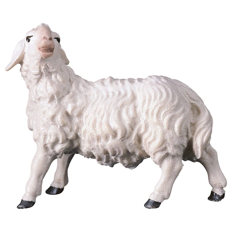 Sheep Looking Leftward – nativity figure by ULPE Wood Art