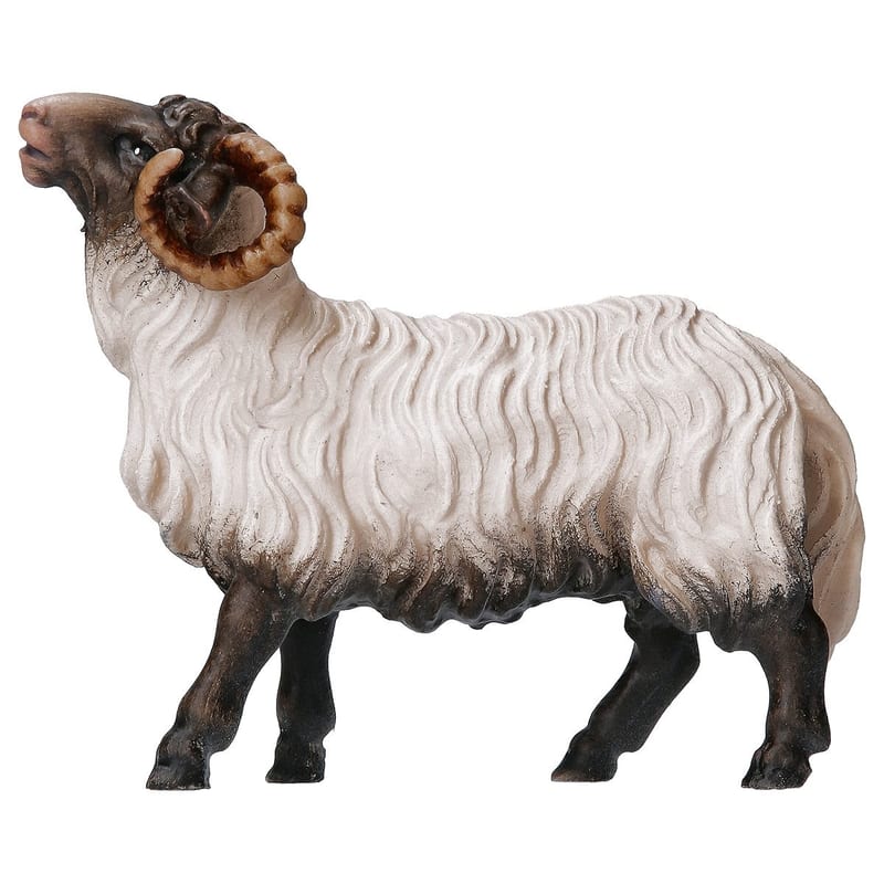 Ram Head Black – nativity figure by ULPE Wood Art