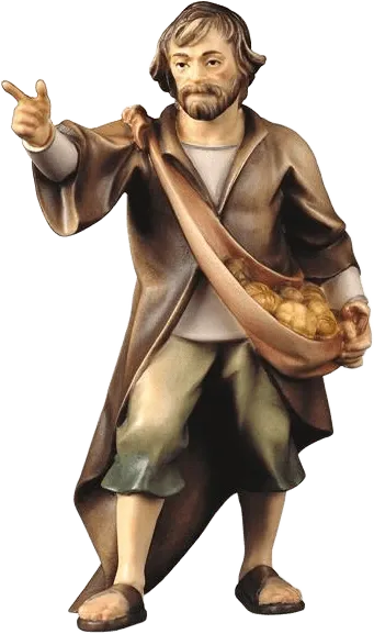 Herder Pointing – nativity figure by ULPE Wood Art