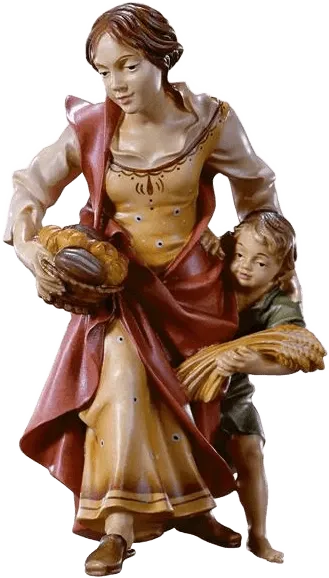 Woman with Child – nativity figure by ULPE Wood Art