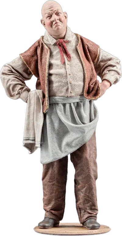 Innkeeper, hands on hips – nativity figure by Original Heide