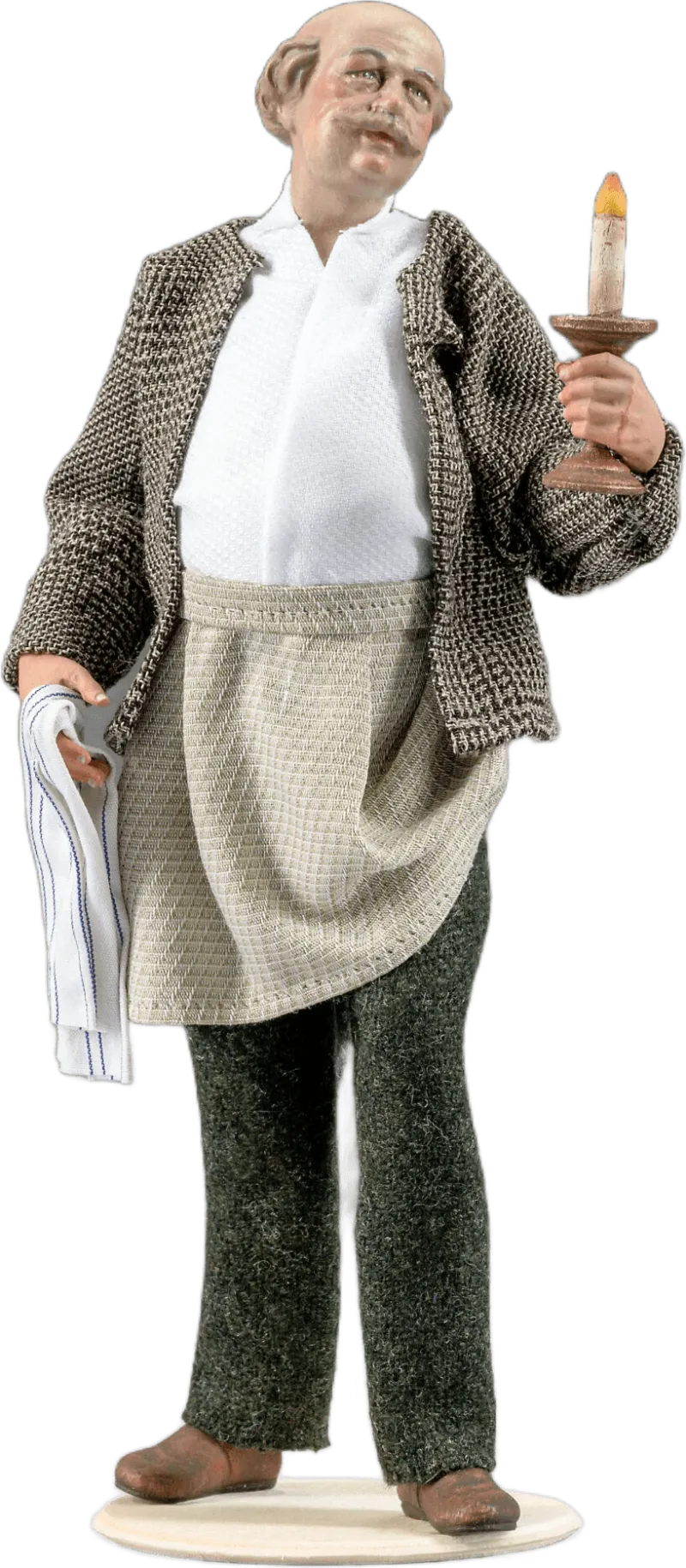 Innkeeper, holding candle – nativity figure by Original Heide